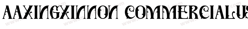 aaxingxinnon commercialuse字体转换